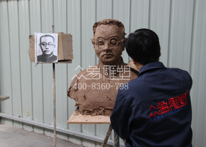 南通學校鑄銅胸像雕塑