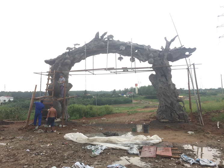 郎溪安徽明光仿真樹大門