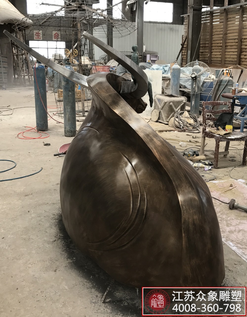 玻璃鋼水牛雕塑 玻璃鋼水牛雕塑